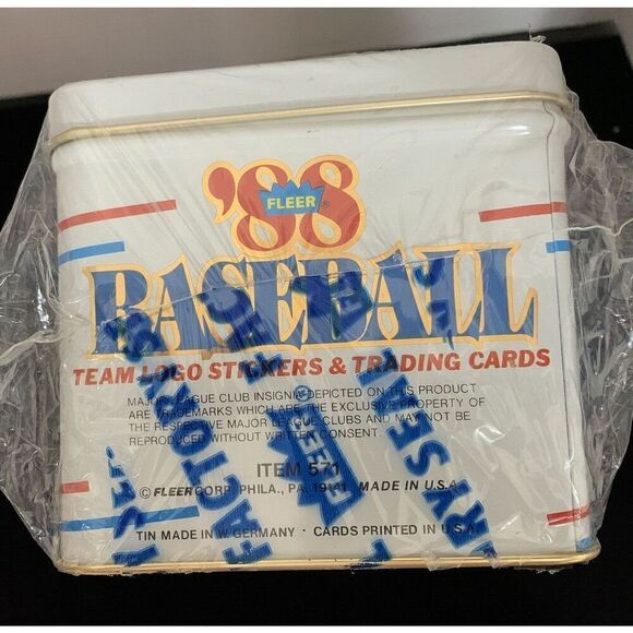 Fleer 1988 Baseball Team Logo Stickers & Trading Cards Factory Sealed Item 571 - Picture 3 of 7